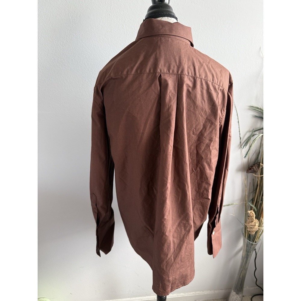 Yaitte‎ Buoy Shirt Brown Oversized Button Up Flaws